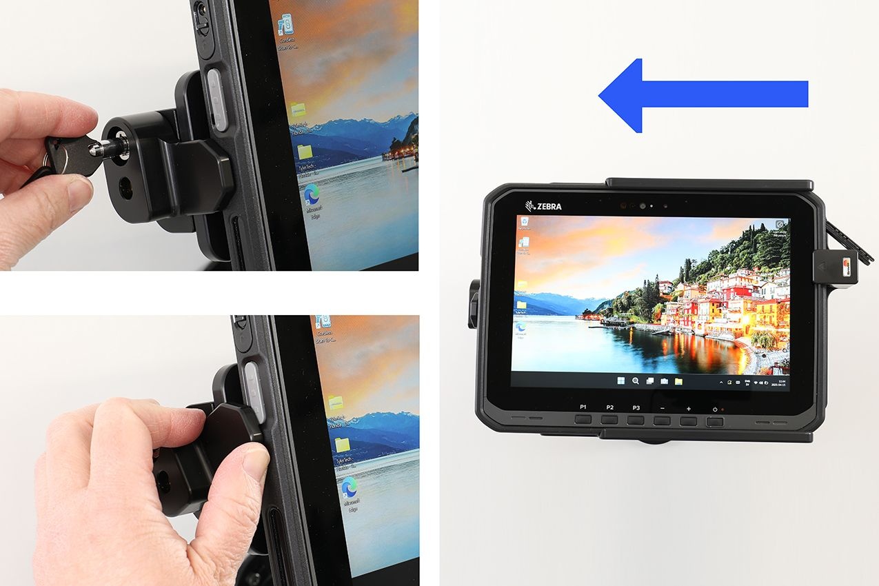 BRODIT Soporte Brodit con cerradura, 78.72 g, USB-C
