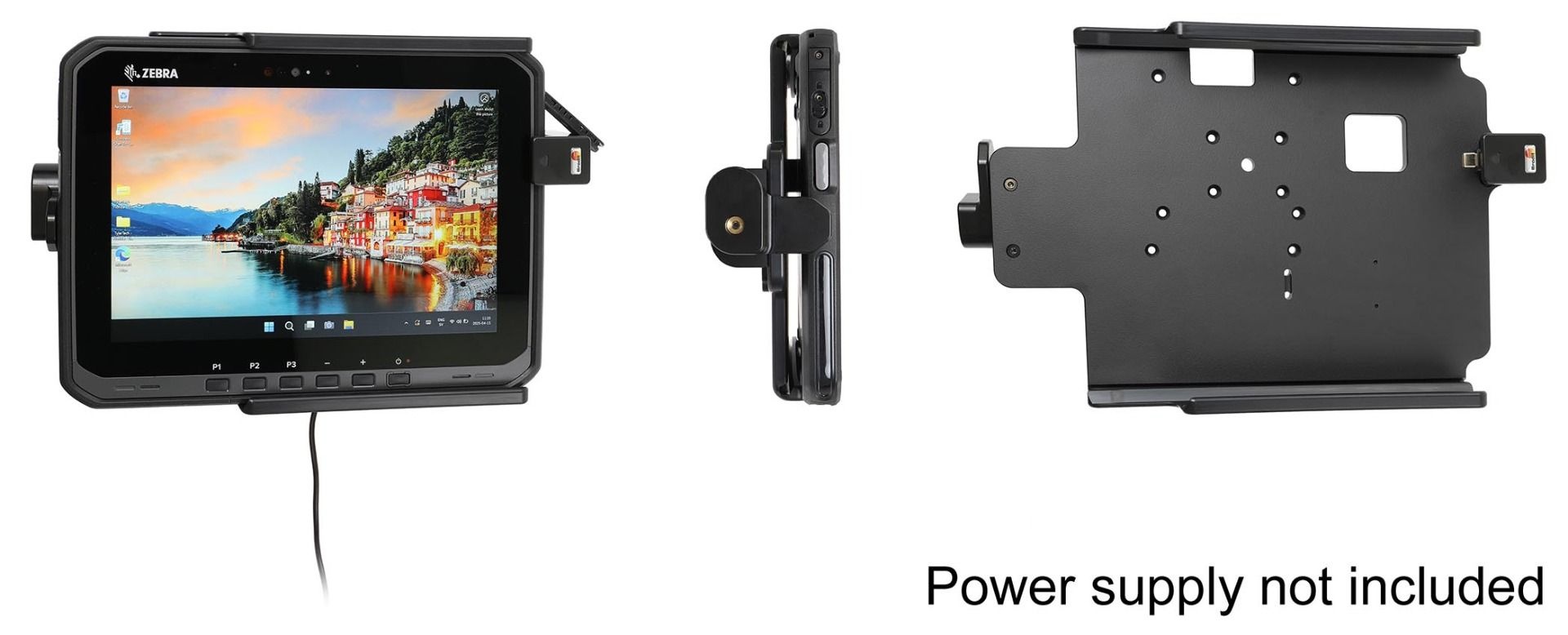 BRODIT Staffa Brodit, bloccaggio a molla, ET65 Windows, USB-C