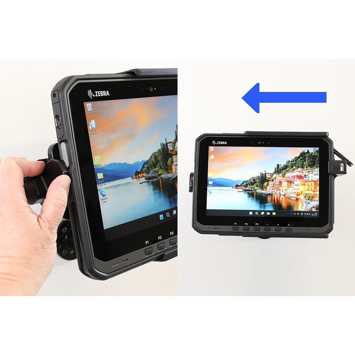 BRODIT Brodit Halterung, Federschloss, ET65 Windows, USB-C