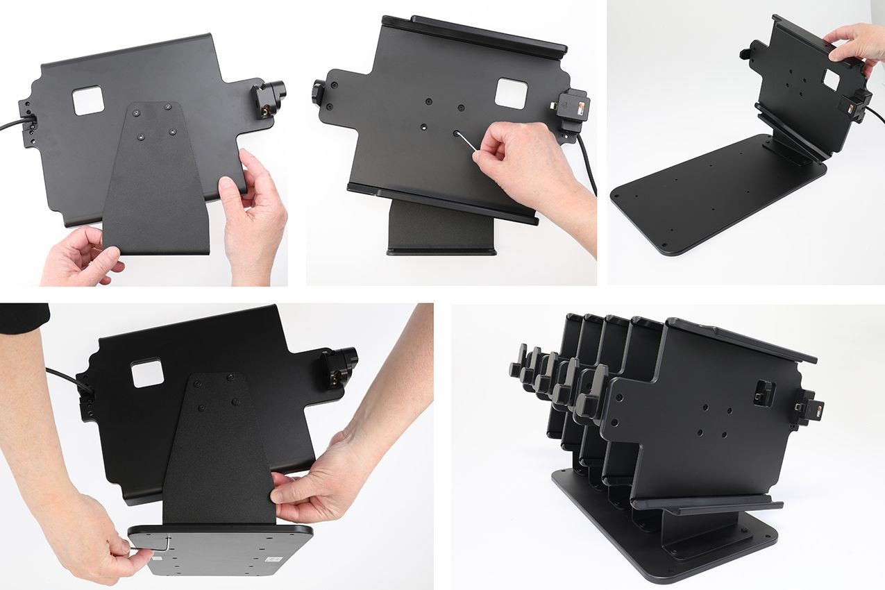 BRODIT Brodit, table stand, Table stand contains five Brodit slide-in mounts
