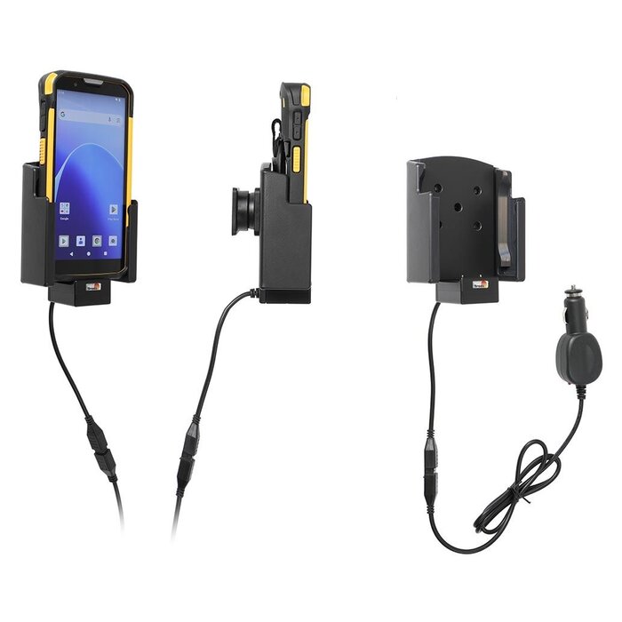 BRODIT Brodit, Actieve houder, with cigarette lighter plug (pogo pin charging), active holder