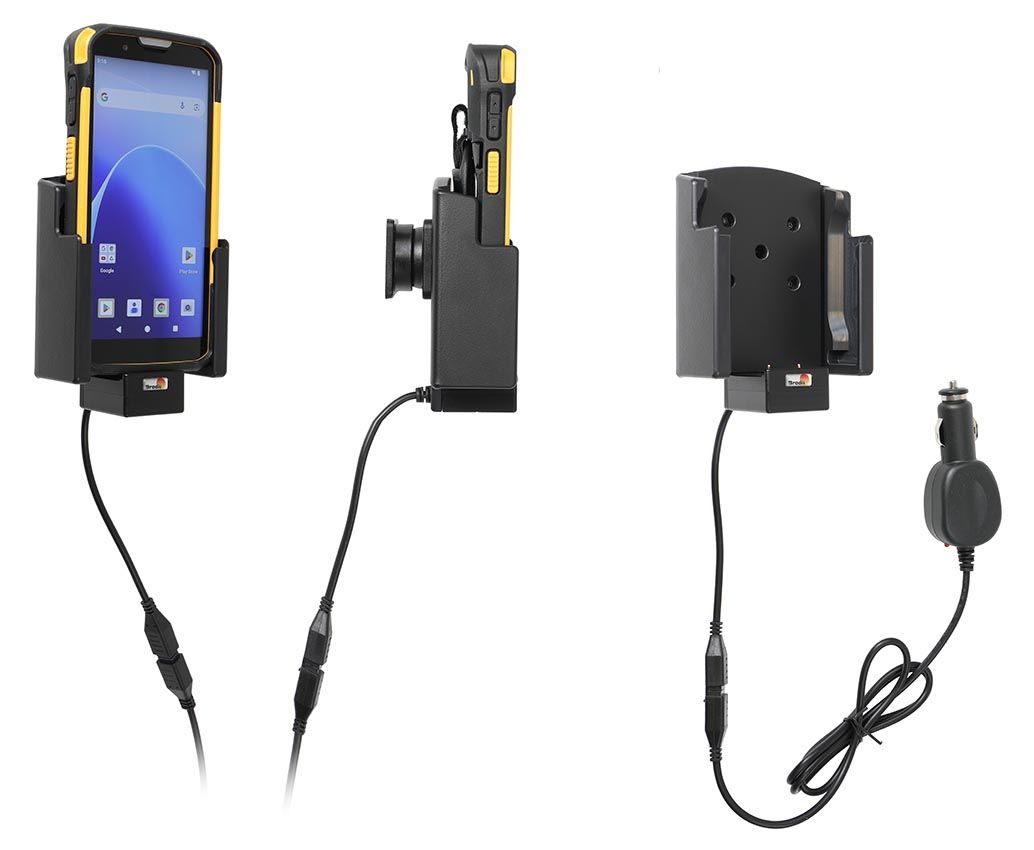 BRODIT Brodit, Actieve houder, with cigarette lighter plug (pogo pin charging), active holder