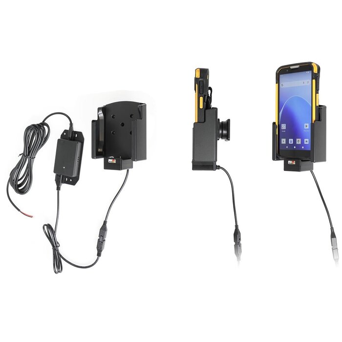 BRODIT Brodit, Active Mount, active holder for fixed installation (pogo pin, incl, Rubber-Boot