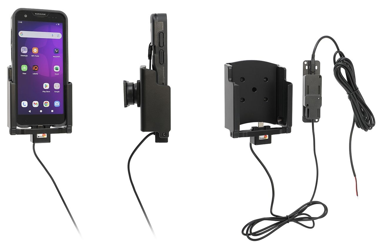 BRODIT Supporto attivo Brodit per installazione permanente, USB-A