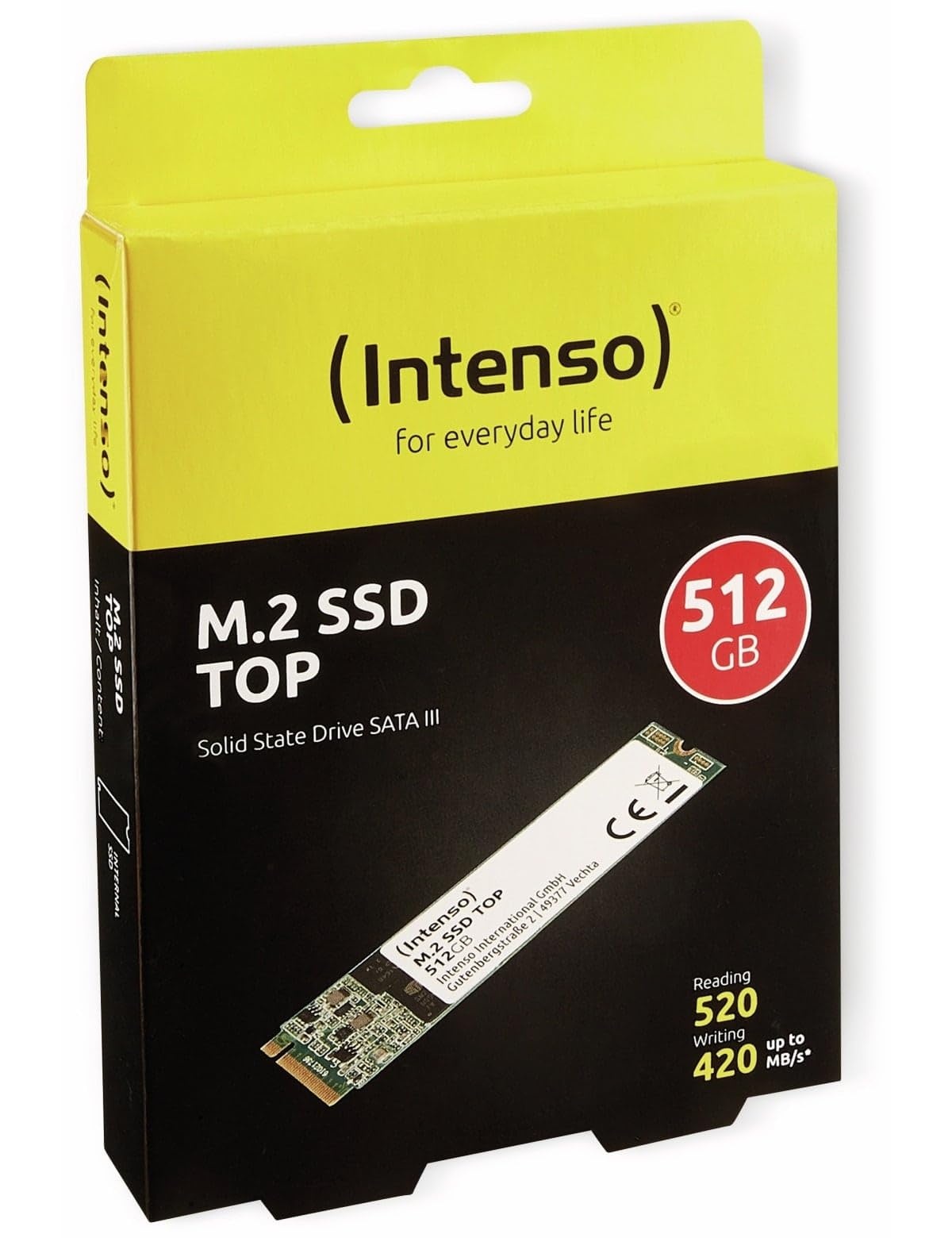 SSD Intenso de 512 GB, SSD Intenso M.2 de 512 GB