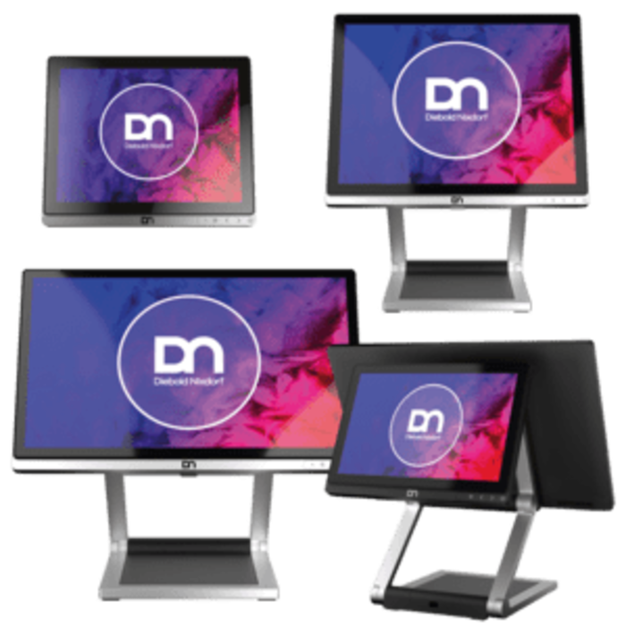 DIEBOLD NIXDORF CRBAS-D1156-S - Diebold Nixdorf D1000 Series, 39.6cm (15.6''), Projected Capacitive, Full HD, USB, USB-C, silver