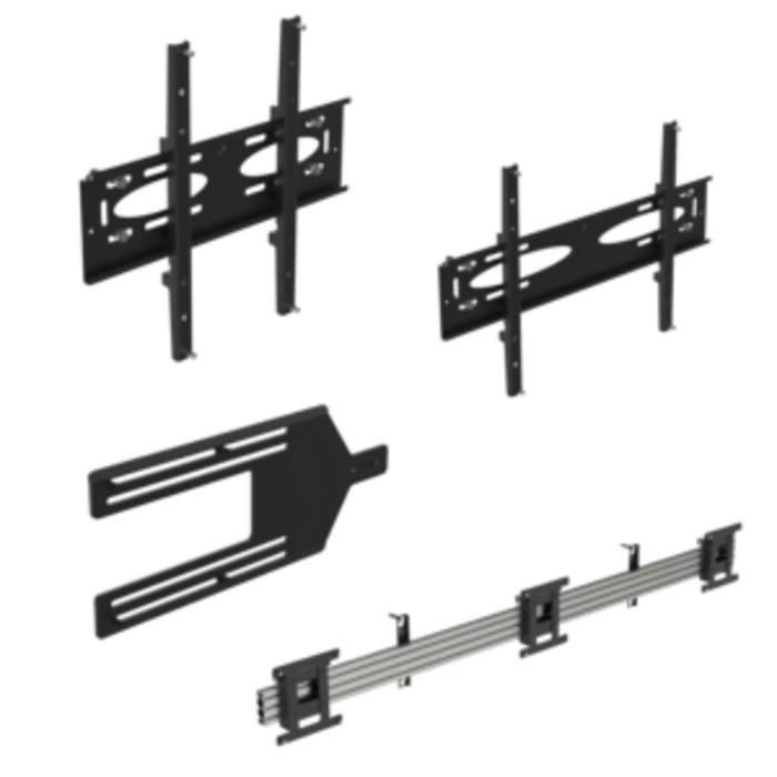 ERGONOMIC SPDS544FP - Support mural fixe Ergonomic Solutions pour écrans de 32' à 65' (VESA 200 à VESA 400)