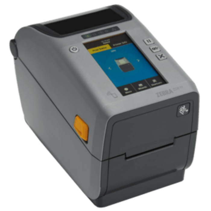 Zebra ZD6A122-T0EQ02EZ - Zebra ZD611t, 8 dots/mm (203dpi), disp. (Kleur), USB, BT, Ethernet, WLAN, EPLII, ZPLII, Kit (USB)