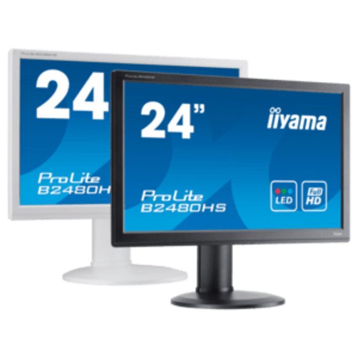 IIYAMA iiyama ProLite XUB2493HSU-B7, Full HD, USB, Kit (USB), schwarz, 60,5 cm