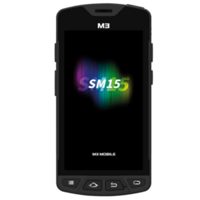 M3 M3 Mobile SM15, 2D, MR, SE4750, 12,7cm (5''), Full HD, GPS, BT (BLE), WLAN, 4G, NFC, Android, GMS, erw. Akku, 4GB RAM / 64 GB Flash