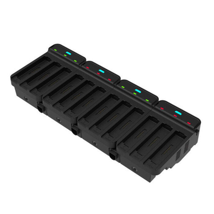 M3 Estación de carga de baterías M3 de 12 bahías, Cargador de batería de 12 ranuras