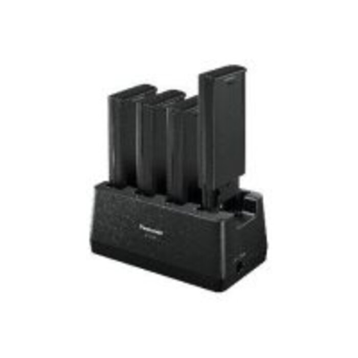 PANASONIC Estación de carga de baterías Panasonic de 4 ranuras, Cargador de batería de 4 ranuras