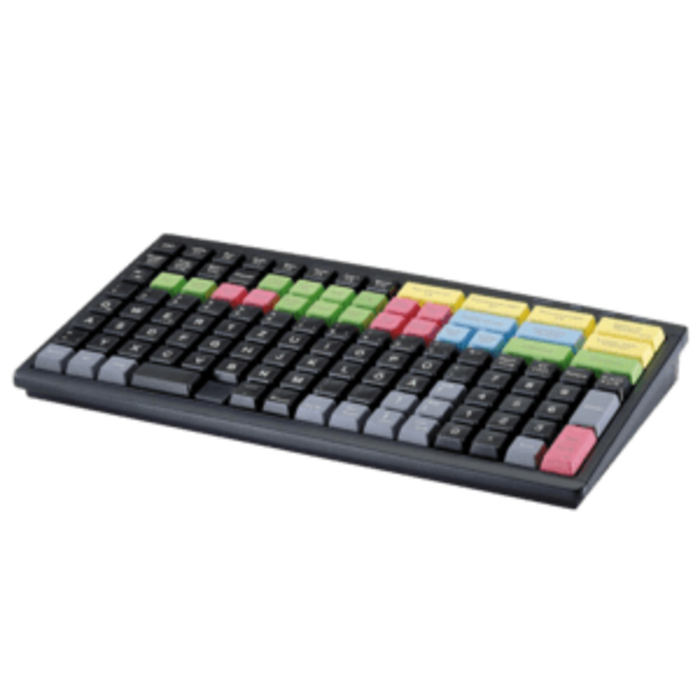 PREH KEYTEC Preh four-button switch, black, Quadruple key with transparent keycap