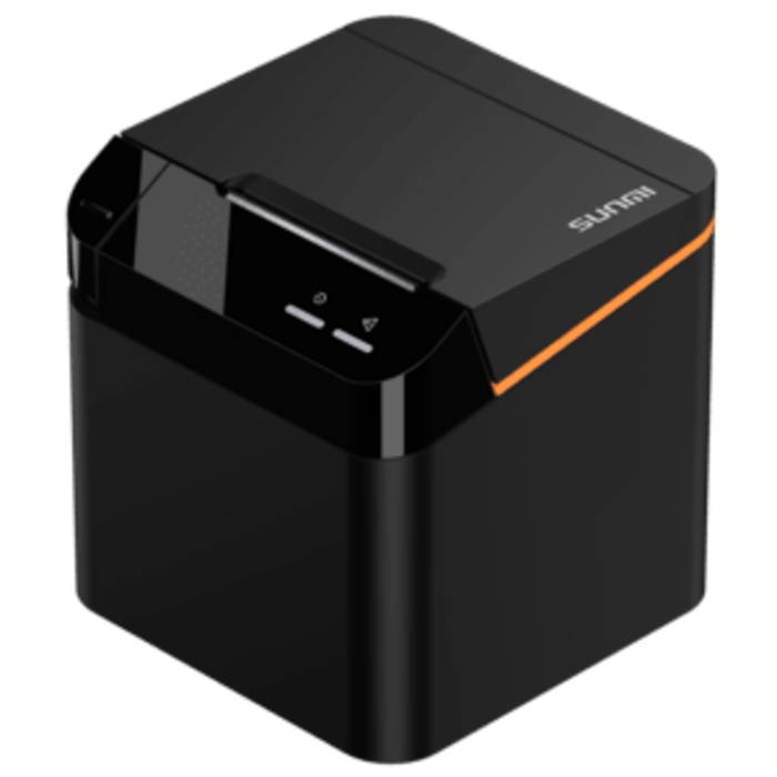 SUNMI C04020020 - Imprimante Cloud SUNMI, découpeuse, USB-C, Bluetooth, Ethernet, WLAN, noir