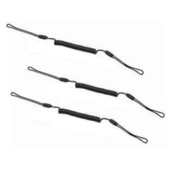 Zebra Cavo di sicurezza Zebra, Set of three wrapped tethers for pen