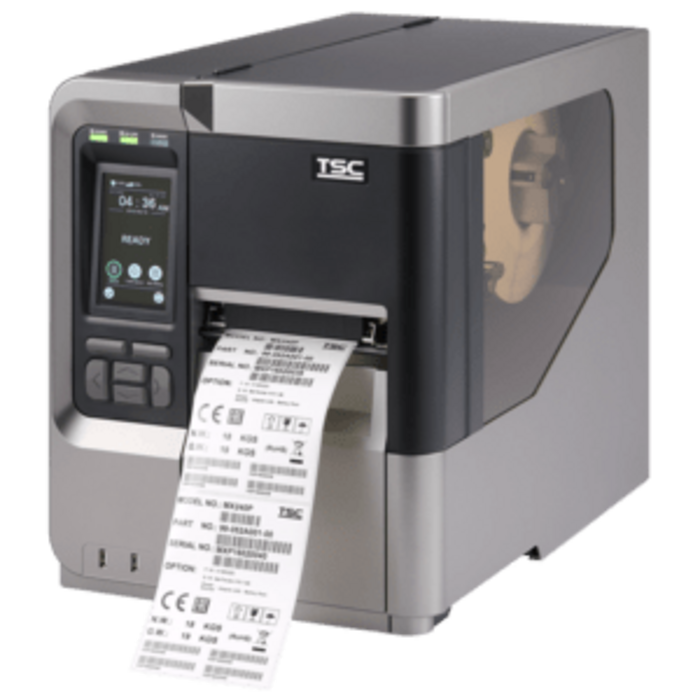 TSC TSC MX240P Series, 8 dots/mm (203dpi), Rewind, RTC, Display, USB, RS232, Ethernet, TSPL-EZ, Kit (USB), 512 MB RAM / 512 MB Flash