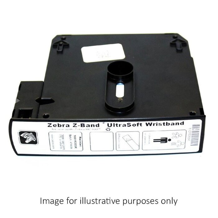 Zebra 10015355-RK - Bracelet ultra-souple Zebra Z-Band, rouge