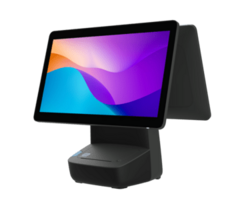 HISTONE 2S1226610016 - HiStone LUNA S, HK528 sin impresora, 39,6 cm (15,6''), Full HD, USB, RS232, Ethernet, Intel Celeron J, SSD, negro