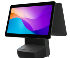 HISTONE 2S1226610031 – HiStone LUNA S, HK528 mit Drucker, 39,6 cm (15,6 Zoll), Full HD, USB, RS232, Ethernet, Intel Celeron J, SSD, schwarz