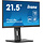 iiyama ProLite XU2293HS-B6, 54,6 cm (21,5''), Full HD, cable, negro, 100 mm