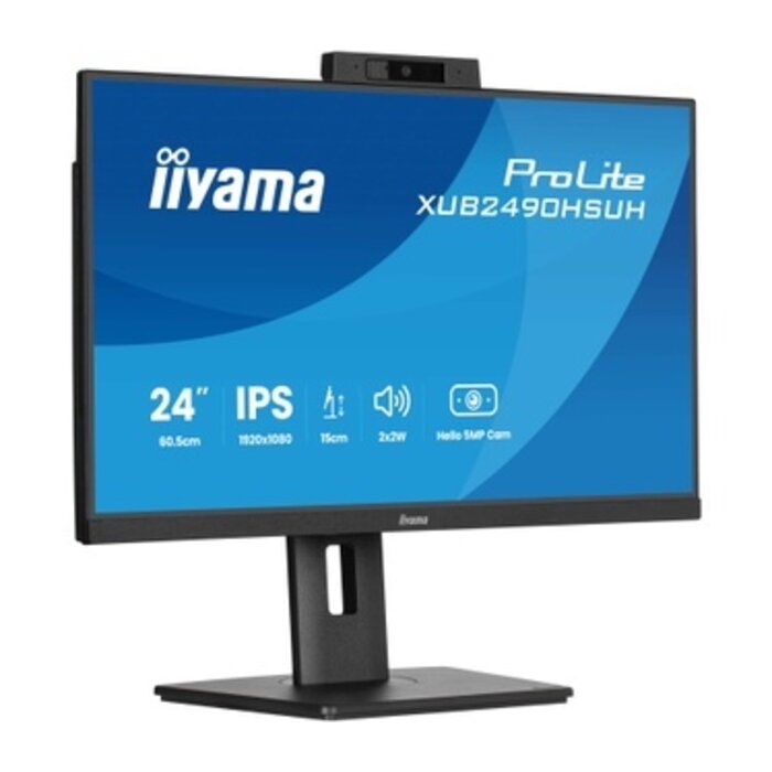 IIYAMA iiyama ProLite XUB2492QSU-B1, USB, cable (USB), negro, 60,5 cm