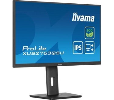 IIYAMA iiyama ProLite XUB2797QSNP-B1, 68,6 cm (27''), USB, USB-C, Ethernet, kabel (USB), zwart, TFT-scherm
