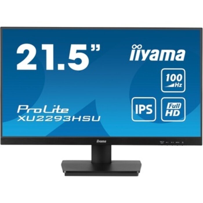 IIYAMA iiyam ProLite XU2293HSU-B7, 54,6 cm (21,5''), Full HD, USB, cable (USB), negro, 100 mm