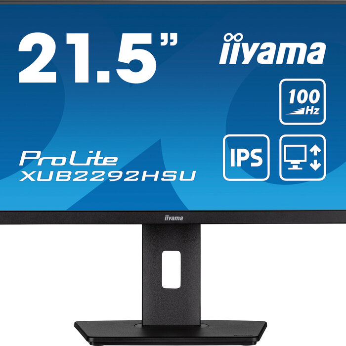IIYAMA XUB2292HSU-B6 - iiyama ProLite XUB2292HSU-B6, 54,6 cm (21,5''), Full HD, USB, câble (USB), noir