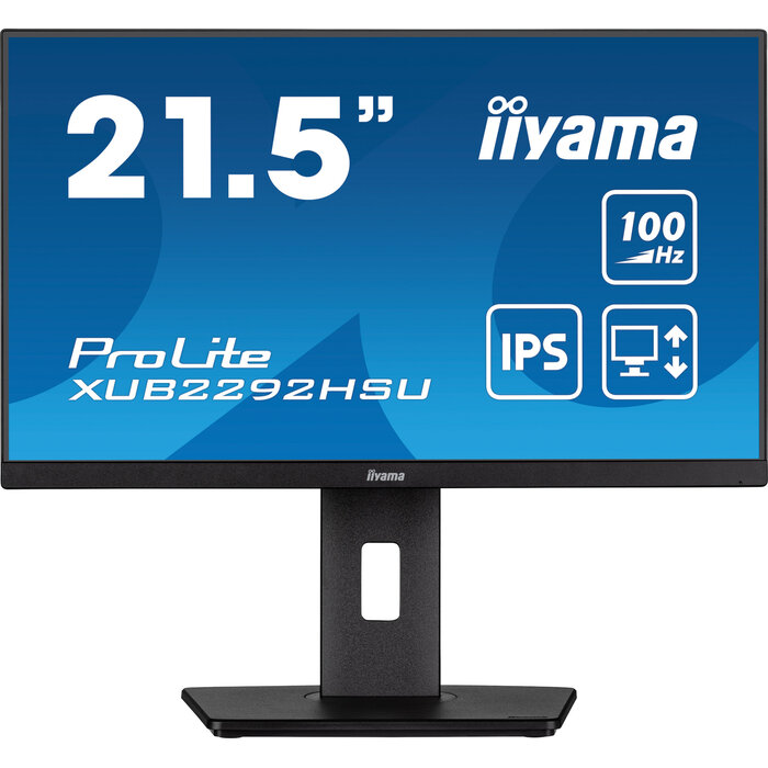 IIYAMA XUB2292HSU-B6 - iiyama ProLite XUB2292HSU-B6, 54,6 cm (21,5''), Full HD, USB, kabel (USB), zwart