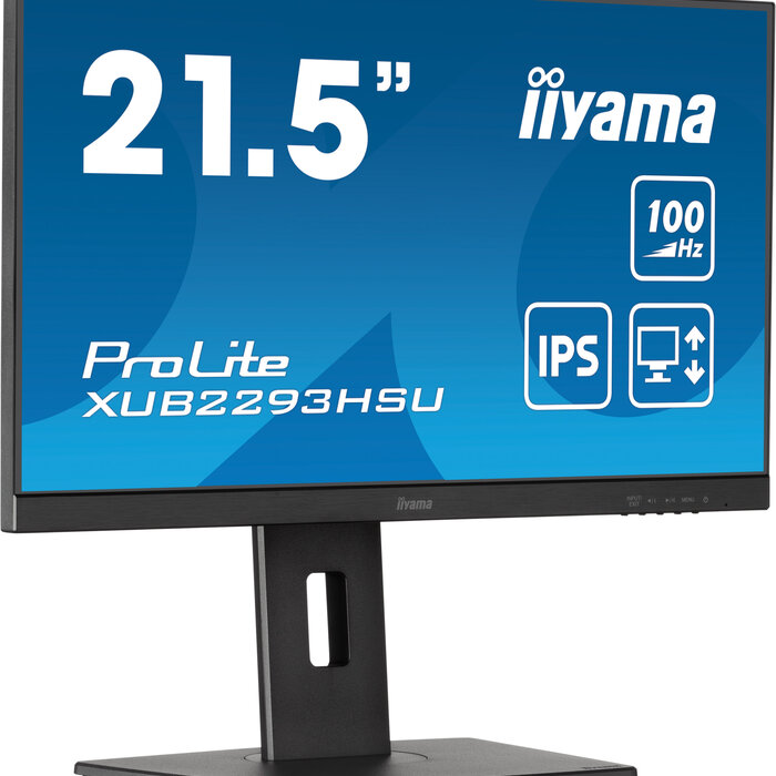 IIYAMA XUB2293HSU-B7 - iiyama ProLite XUB2293HSU-B7, 54,6 cm (21,5''), Full HD, USB, câble, noir