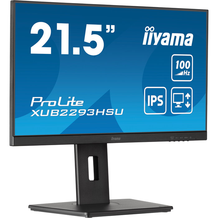 IIYAMA iiyama ProLite XUB2293HSU-B7, 54,6 cm (21,5''), Full HD, USB, kabel, zwart, TFT-scherm