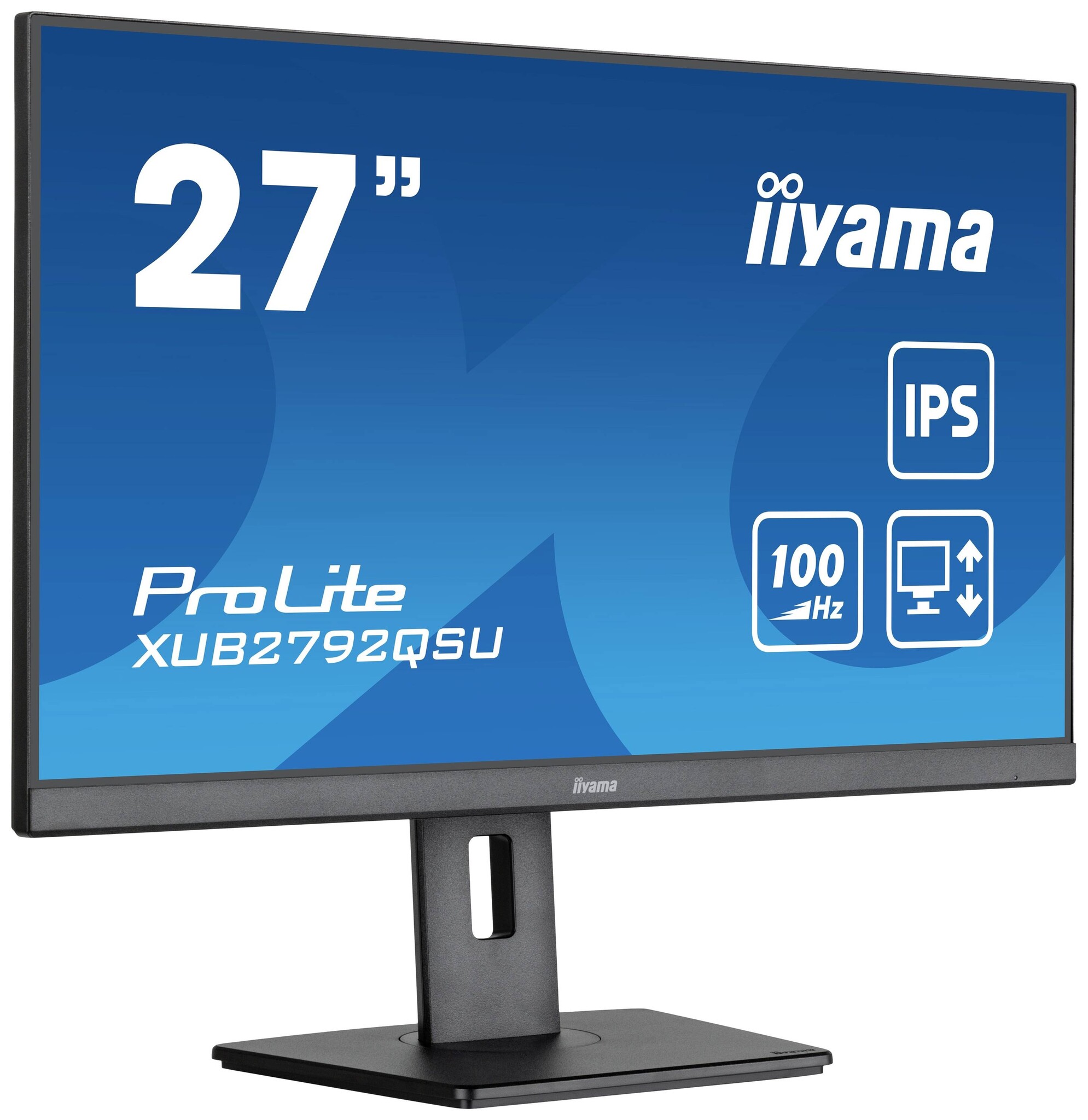 IIYAMA XUB2792QSU-B6 - iiyama ProLite XUB2792QSU-B6, 68,6 cm (27''), USB, câble (USB), noir