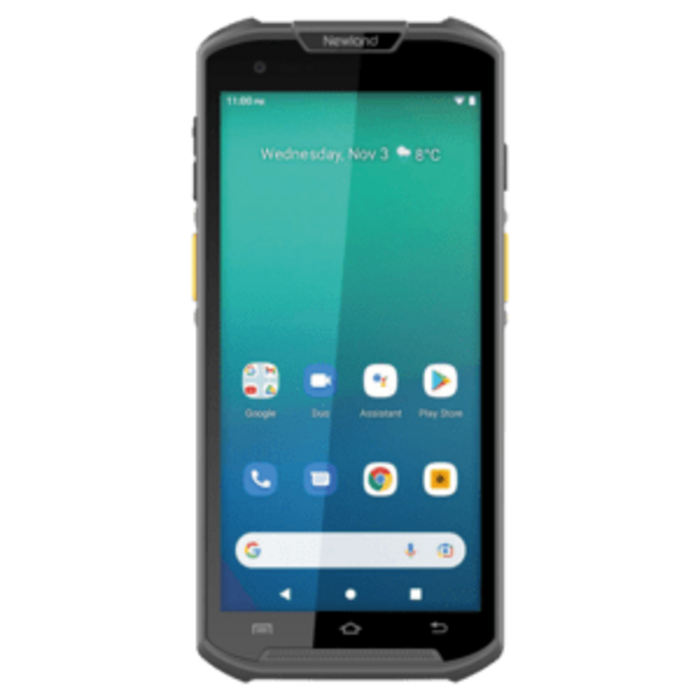 Newland NLS-MT9300-W4-SS - Newland MT93 Standard Plus, CMOS, CM66, 2D, 14 cm (5,5''), GPS, USB-C, Bluetooth, Wi-Fi, 4G, NFC, Android, câble, GMS