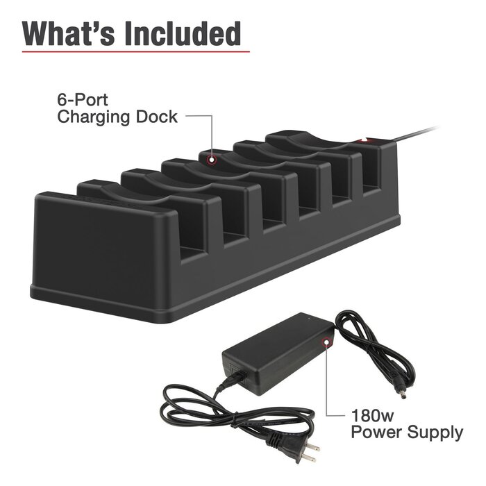 RAM MOUNT RAM-GDS-DOCK-6G16P - Cargador de dispositivo RAM Mounts de 6 ranuras, UE