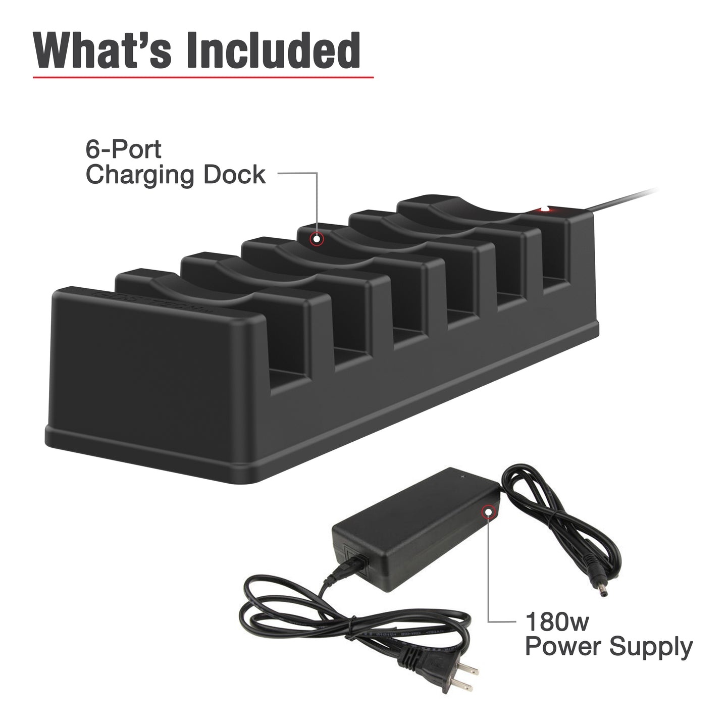RAM MOUNT RAM-GDS-DOCK-6G16P - Caricabatterie per dispositivi RAM Mounts a 6 slot, UE