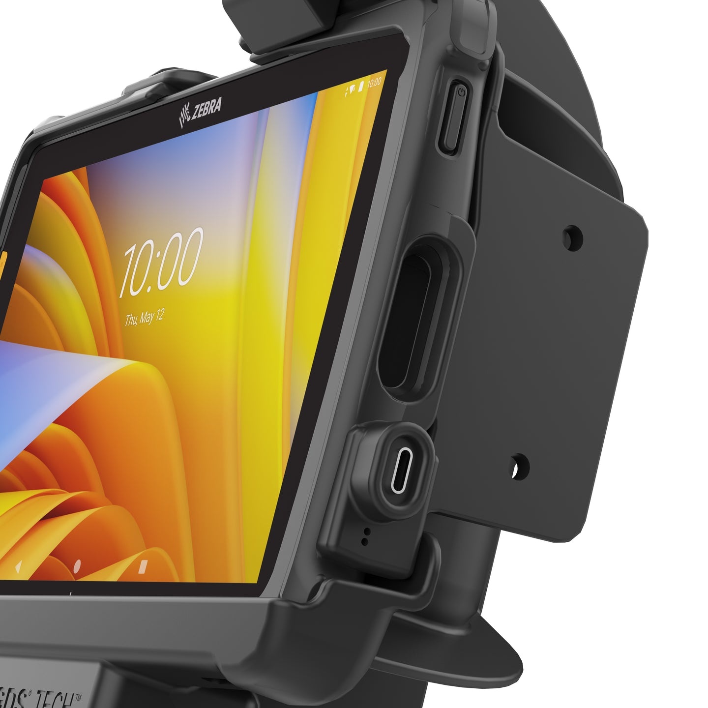 RAM MOUNT RAM Mounts GDS Form-Fit Halterung (mit Schlüsselschloss) für Zebra ET40/45 (8'), 75 mm, USB-C