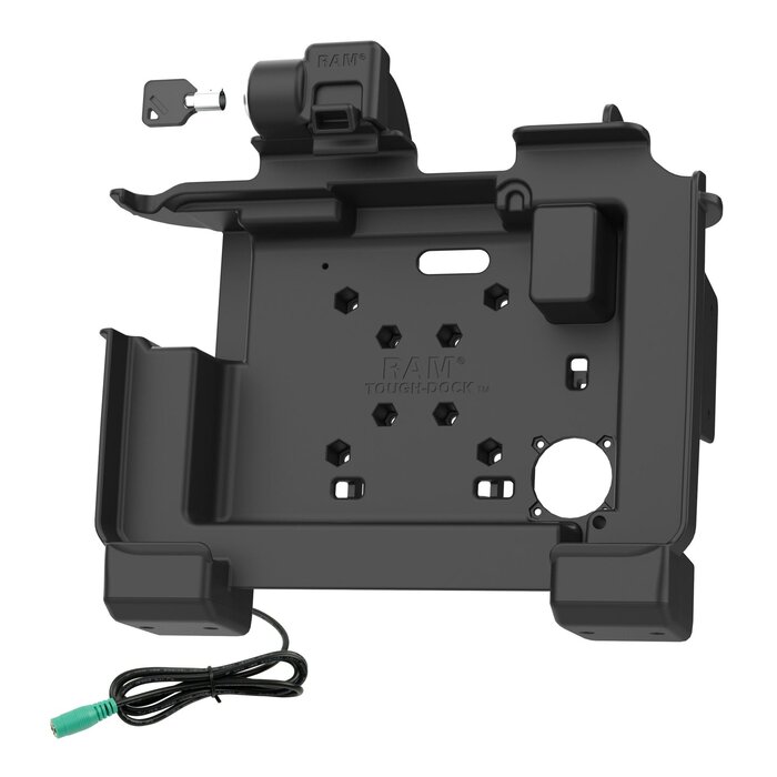 RAM-HOL-ZE25PHLU - Soporte de montaje en superficie RAM (con cerradura) para Zebra ET60/65