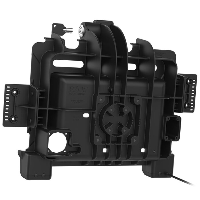 RAM MOUNT RAM-HOL-ZE22PLU - Soporte de montaje en superficie RAM (con cerradura) para Zebra ET80/85