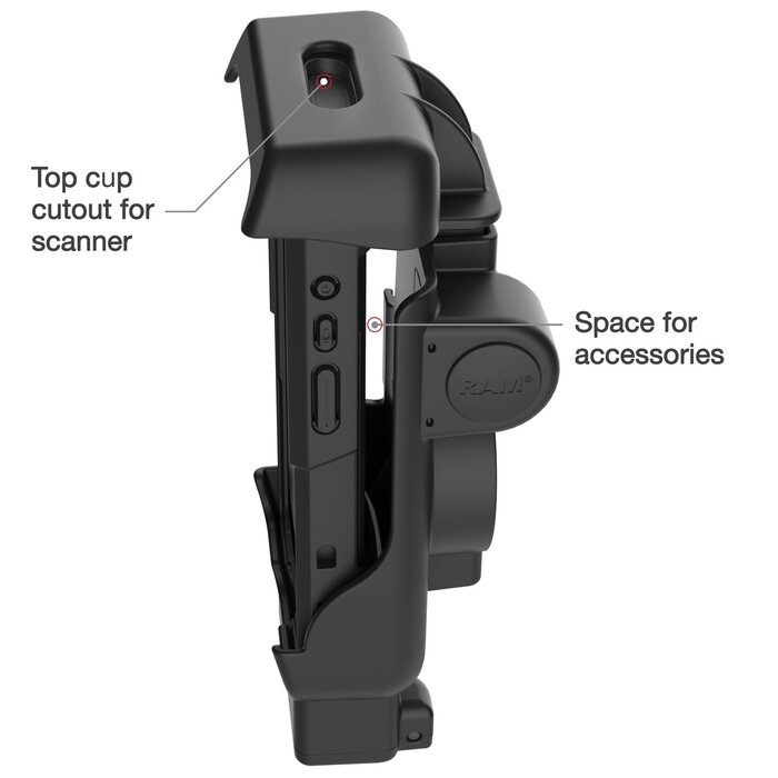 RAM MOUNT RAM-HOL-HON12PHU - Soporte rígido RAM Mounts para Honeywell CT40, CT45 y CT47