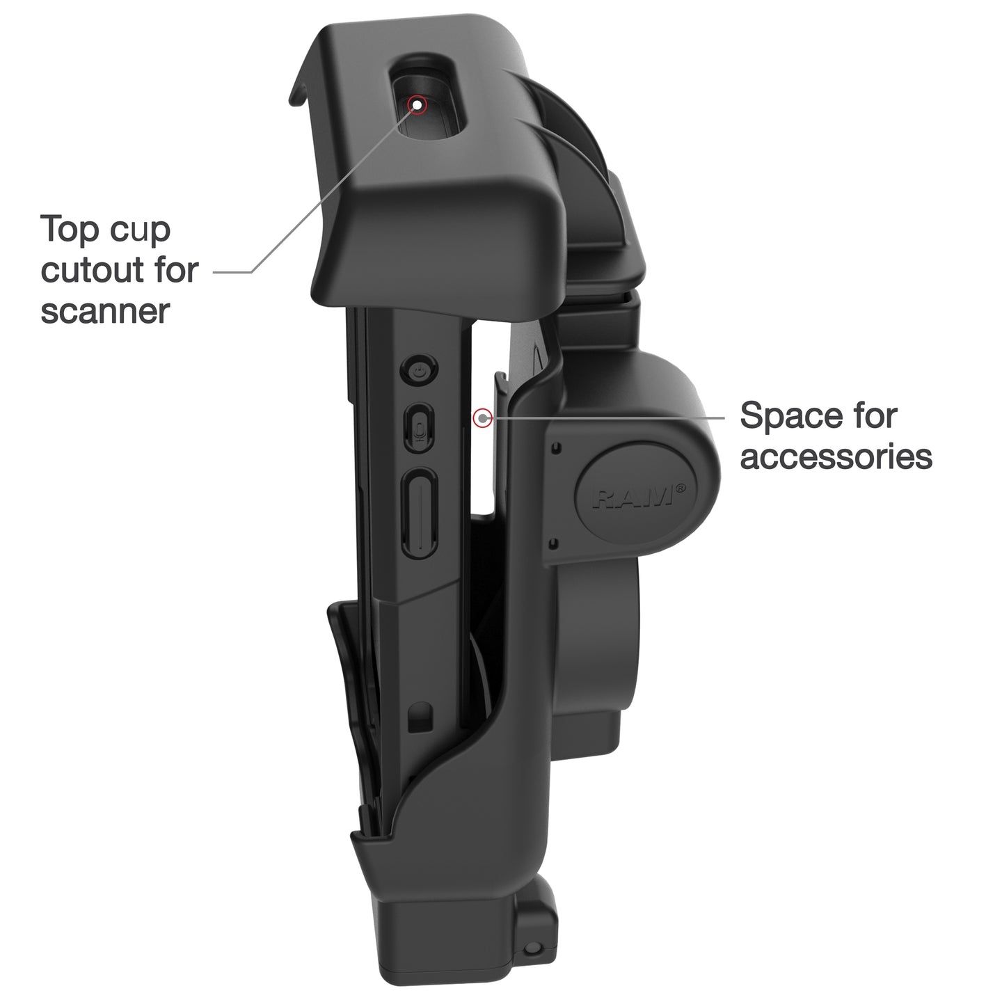 RAM MOUNT RAM-HOL-HON12PHU - Soporte rígido RAM Mounts para Honeywell CT40, CT45 y CT47