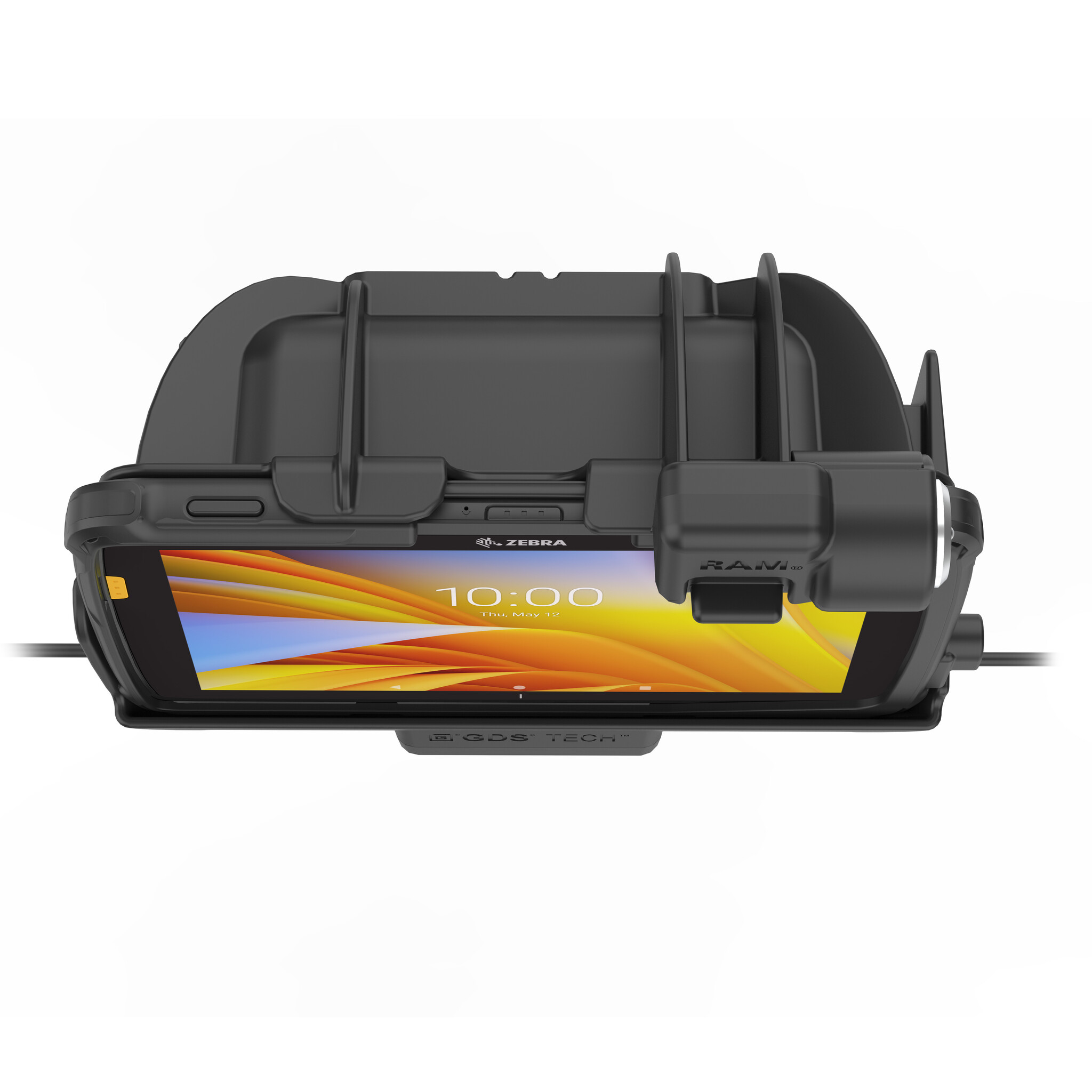 RAM MOUNT RAM Mounts GDS Form-Fit Holder (with Key Lock) for Zebra ET40/45 (8'), 500mAh, USB-C