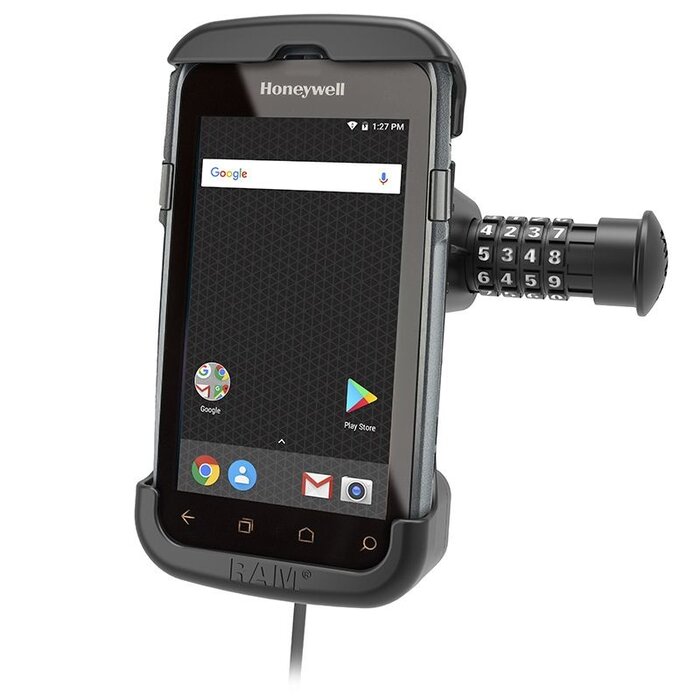 RAM-HOL-HON7CLU - Support de montage RAM Mounts Form-Fit (verrouillage combiné) pour Honeywell CT50, CT60 et CT60 XP