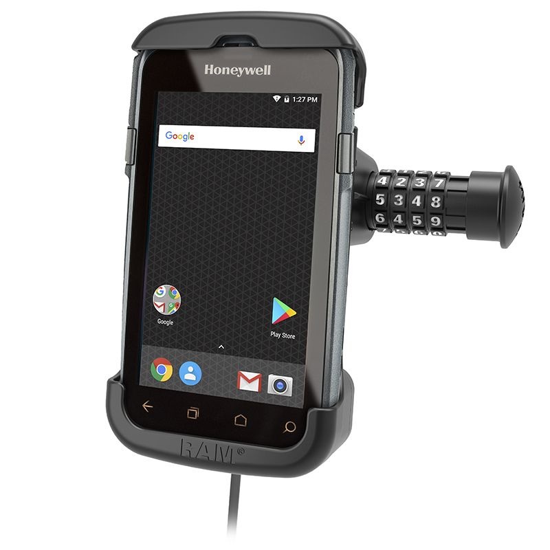 RAM-HOL-HON7CLU - RAM Mounts Form-Fit houder (combo-vergrendeling) voor Honeywell CT50, CT60 en CT60 XP
