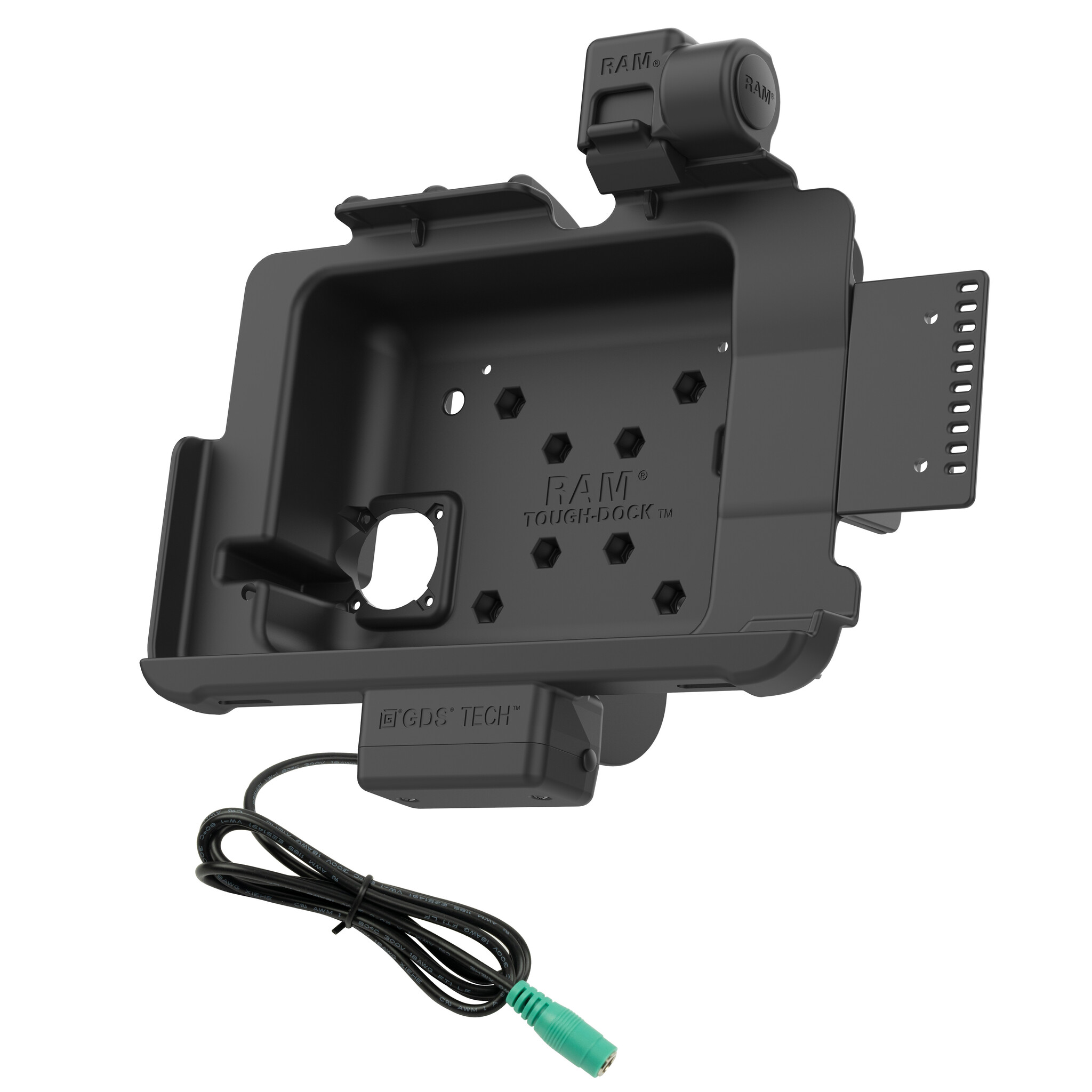 RAM MOUNT RAM-HOL-ZE21PNLLU - Soporte de montaje en superficie RAM (bloqueo) para Zebra ET40/45 (10')