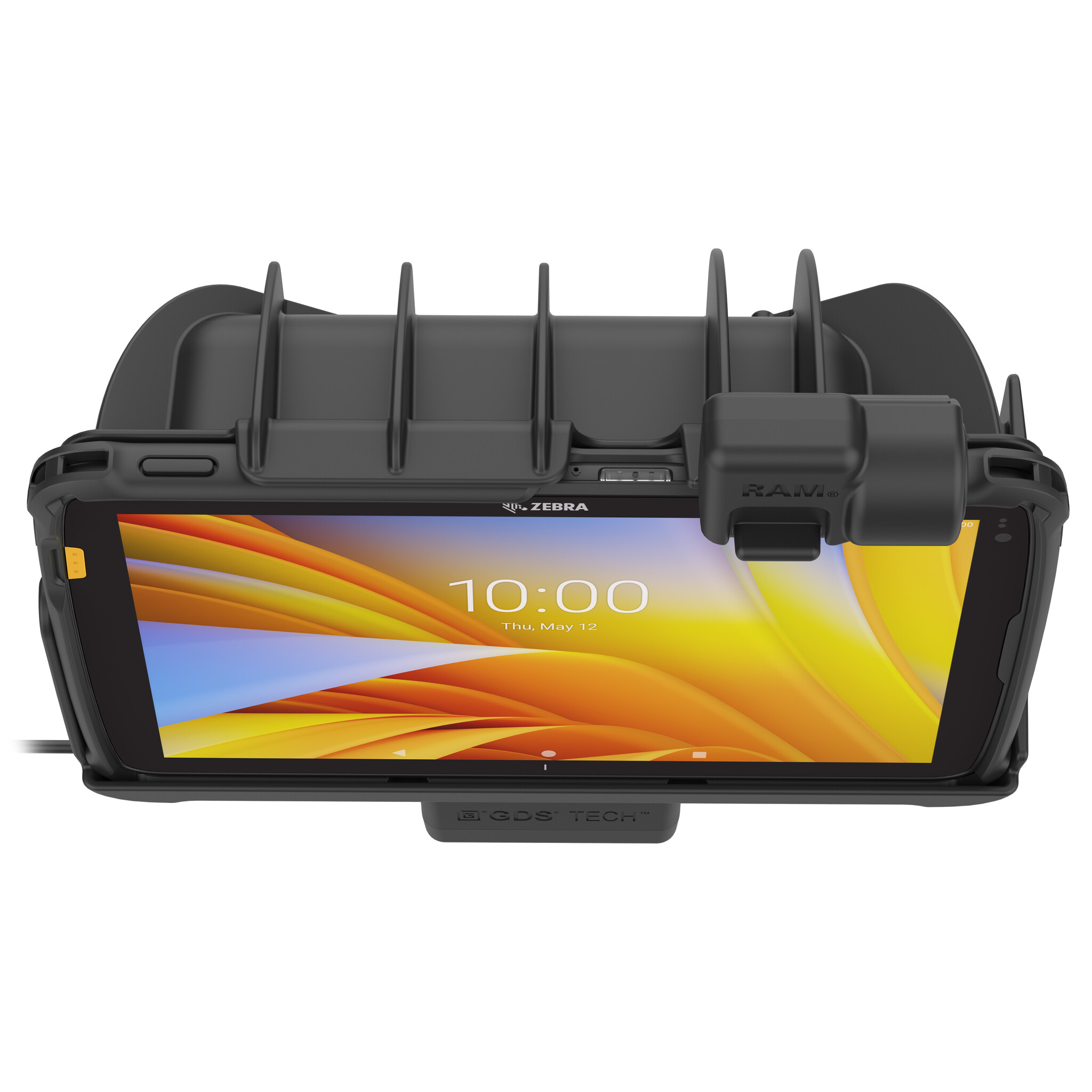 RAM MOUNT RAM-HOL-ZE21PNLLU - Soporte de montaje en superficie RAM (bloqueo) para Zebra ET40/45 (10')