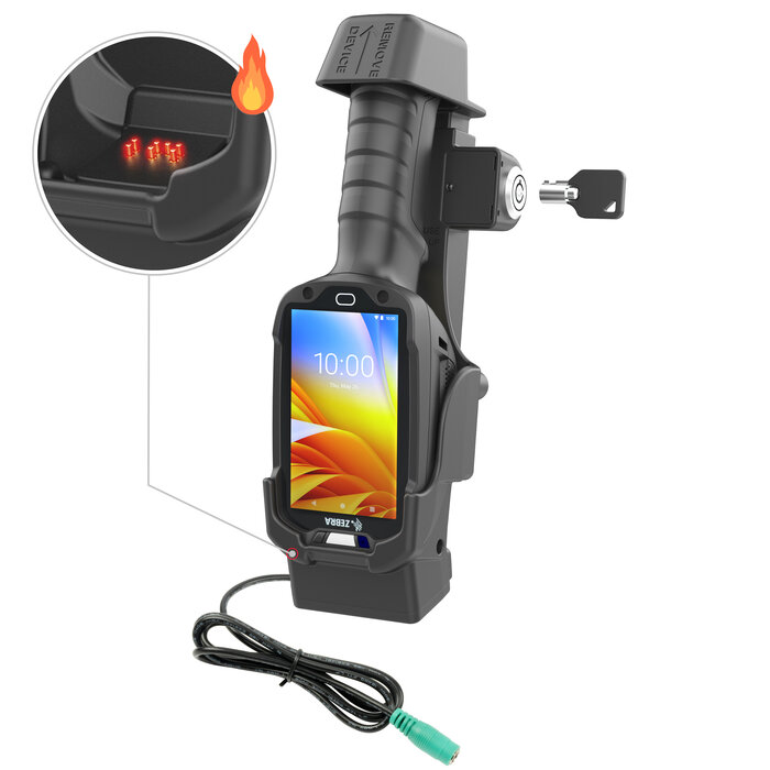 RAM-HOL-ZE26PHLU - Supporto RAM Mounts Form-Fit (con serratura a chiave) per Zebra TC8300