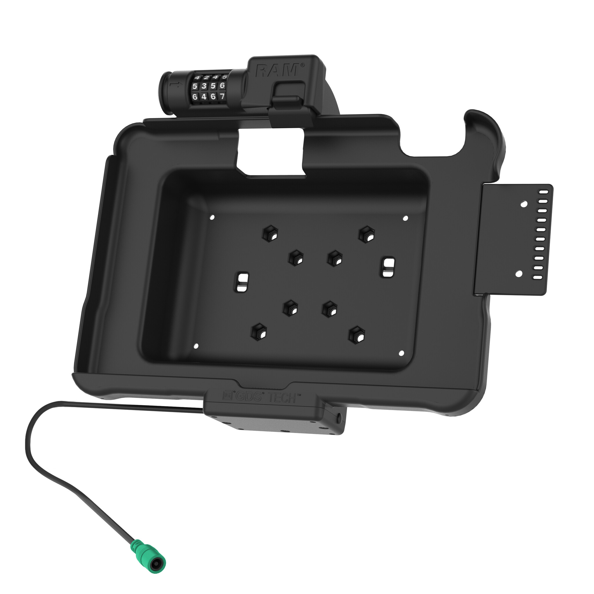 RAM MOUNT RAM-HOL-ZE11PCLU - RAM Mounts Form-Fit Holder (Combo Lock) for Zebra ET51/56 (10')