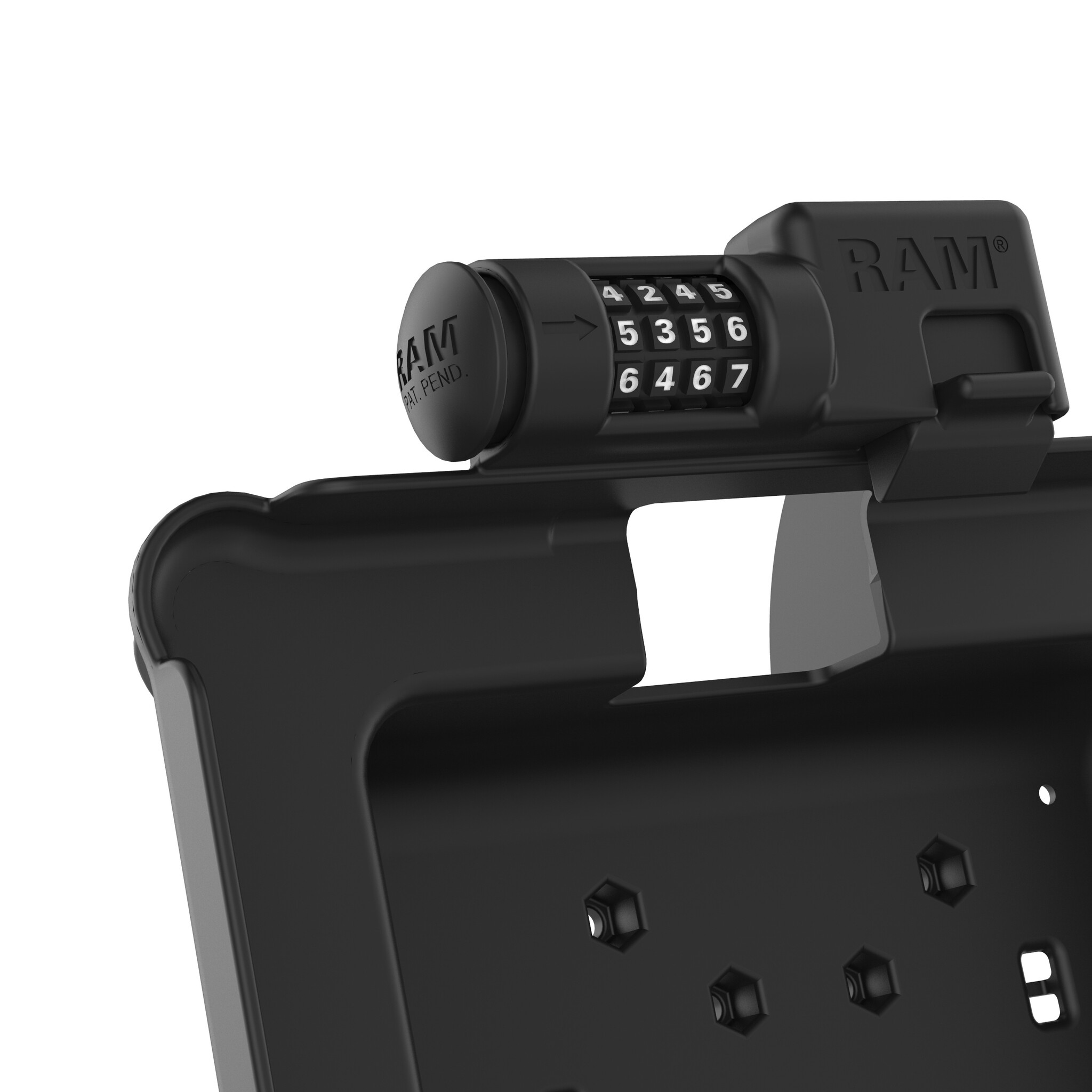 RAM MOUNT RAM-HOL-ZE11PCLU - RAM Mounts Form-Fit Holder (Combo Lock) for Zebra ET51/56 (10')