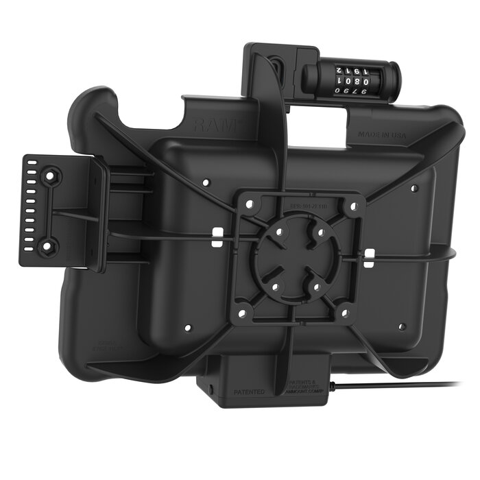 RAM-HOL-ZE11PCLU - RAM Mounts Form-Fit Holder (Combo Lock) for Zebra ET51/56 (10')