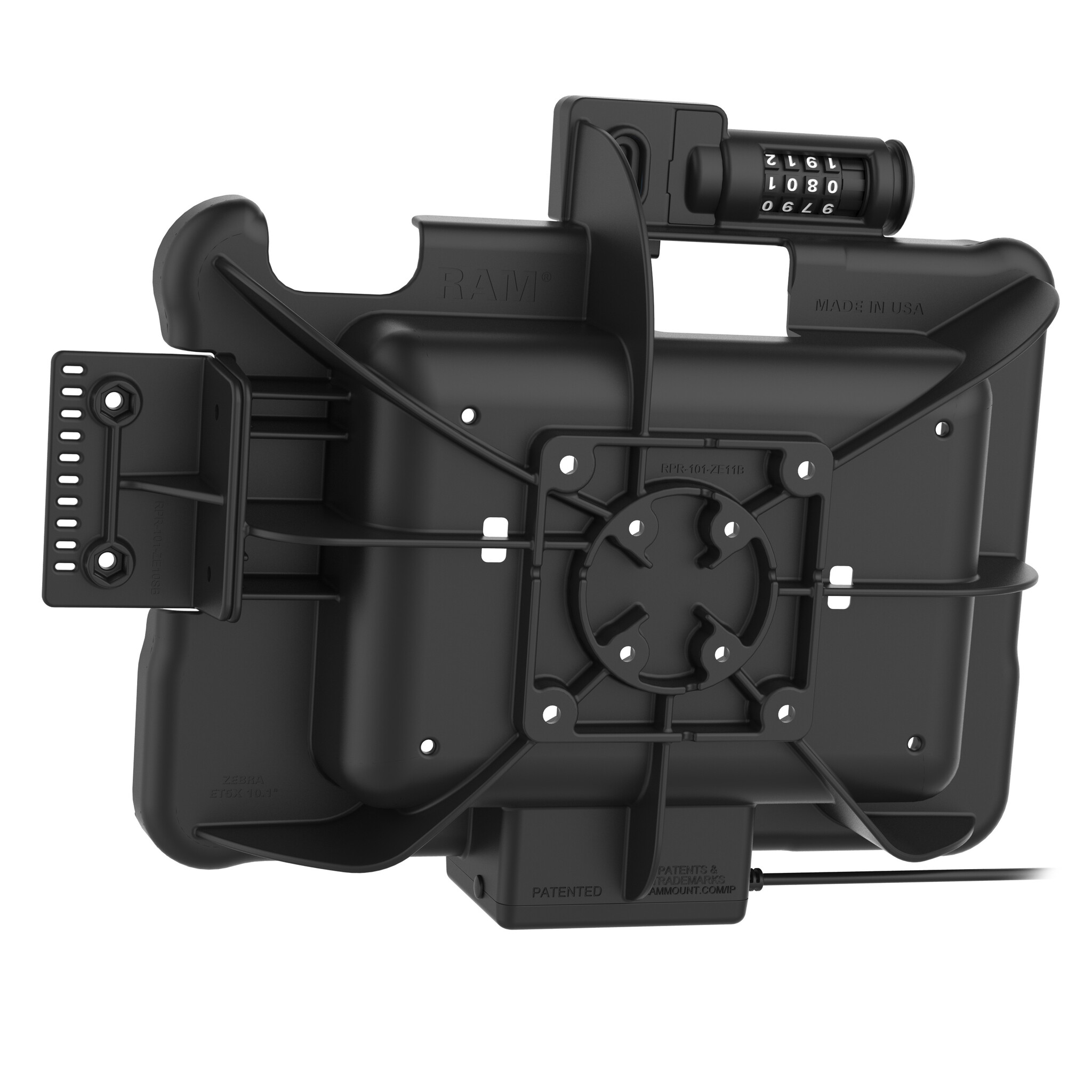 RAM MOUNT RAM-HOL-ZE11PCLU - Support de montage RAM Form-Fit (verrouillage combiné) pour Zebra ET51/56 (10')
